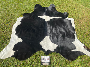 86. Black white  Cowhide