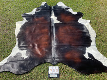 Load image into Gallery viewer, a155. Black white Reddish Cowhide