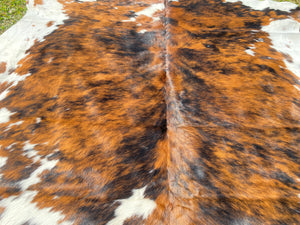 a195. Tri colour Brindle Cowhide