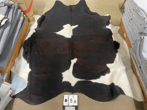 58. Tri colour Brindle cowhide