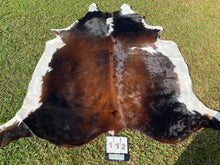 Load image into Gallery viewer, a112. Black white reddish Cowhide