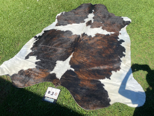 30. Brindle white belly Cowhide