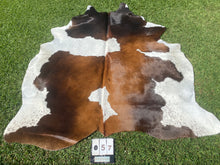 Load image into Gallery viewer, 57. Black White Reddish Cowhide