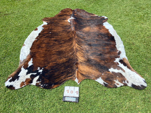 a101. Brindle and white Cowhide