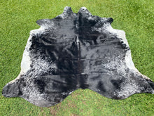 Load image into Gallery viewer, a147 Black white with speckles Cowhide