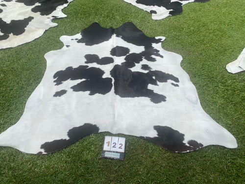 a122. Black white Cowhide