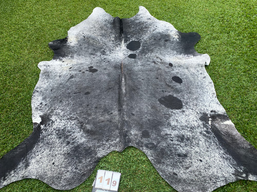 119 Black and speckled Cowhide