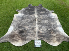 Load image into Gallery viewer, a159 Brindle white belly speckled Cowhide