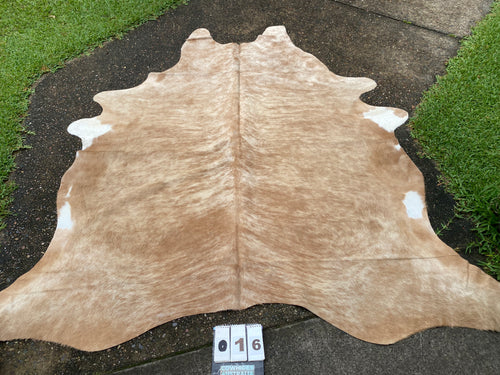 16. Caramel Brindle Cowhide