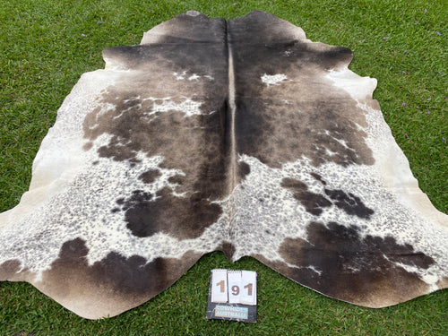 a191. Black white  Cowhide