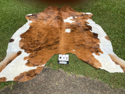 72. Brindle and White Cowhide