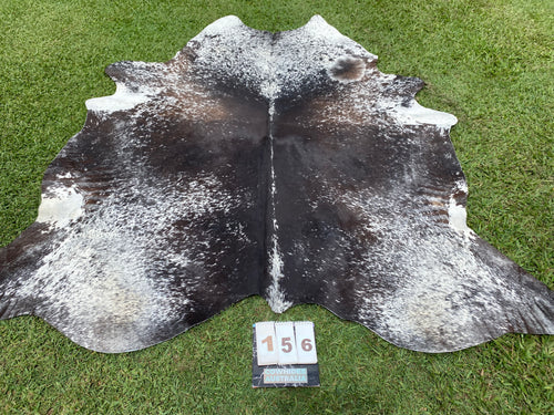 a156 Black and Brown Speckled Cowhide