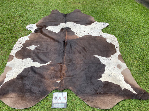 81. Black White and Red Cowhide