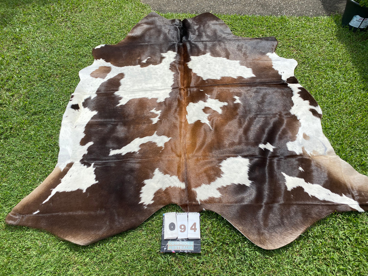 94. Black White Red  Cowhide