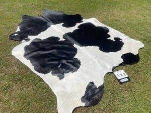 a122. Black white Cowhide