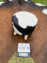 Load image into Gallery viewer, Cowhide Foot Stools