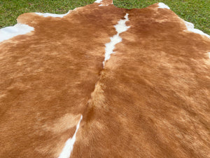 47. Tan white Cowhide