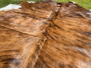 a138. Brindle white belly  Cowhide