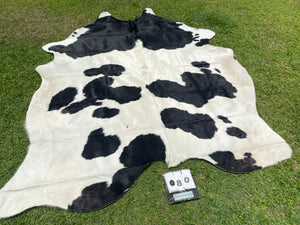 80. Black white Cowhide