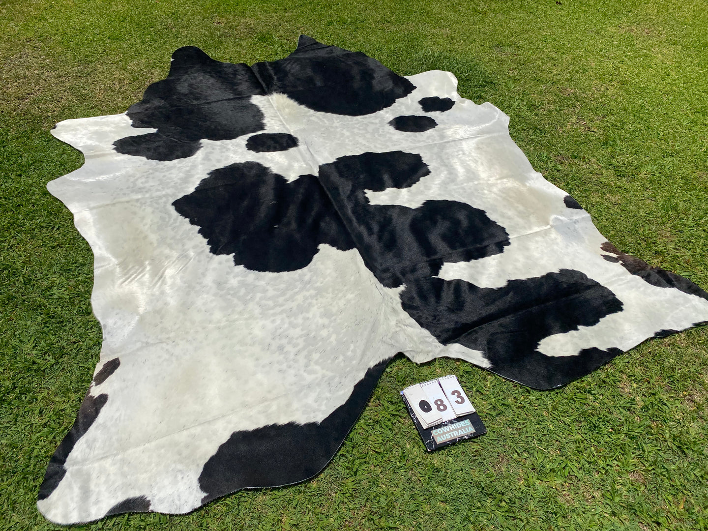 83. Black white Cowhide