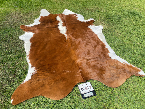 67.  Brindle white belly Cowhide