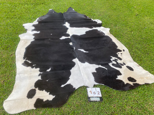 a162. Black white  Cowhide