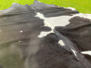 a162. Black white  Cowhide