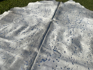 a164. Silver Acid wash Cowhide