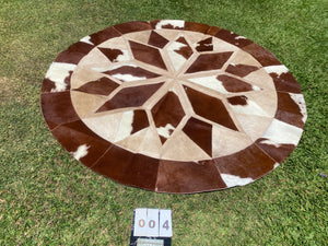 Round Patchwork Rugs - 1.9m