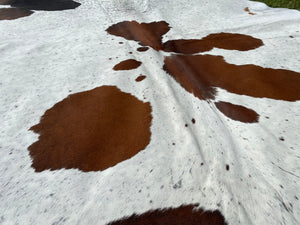 17. Black white reddish Cowhide