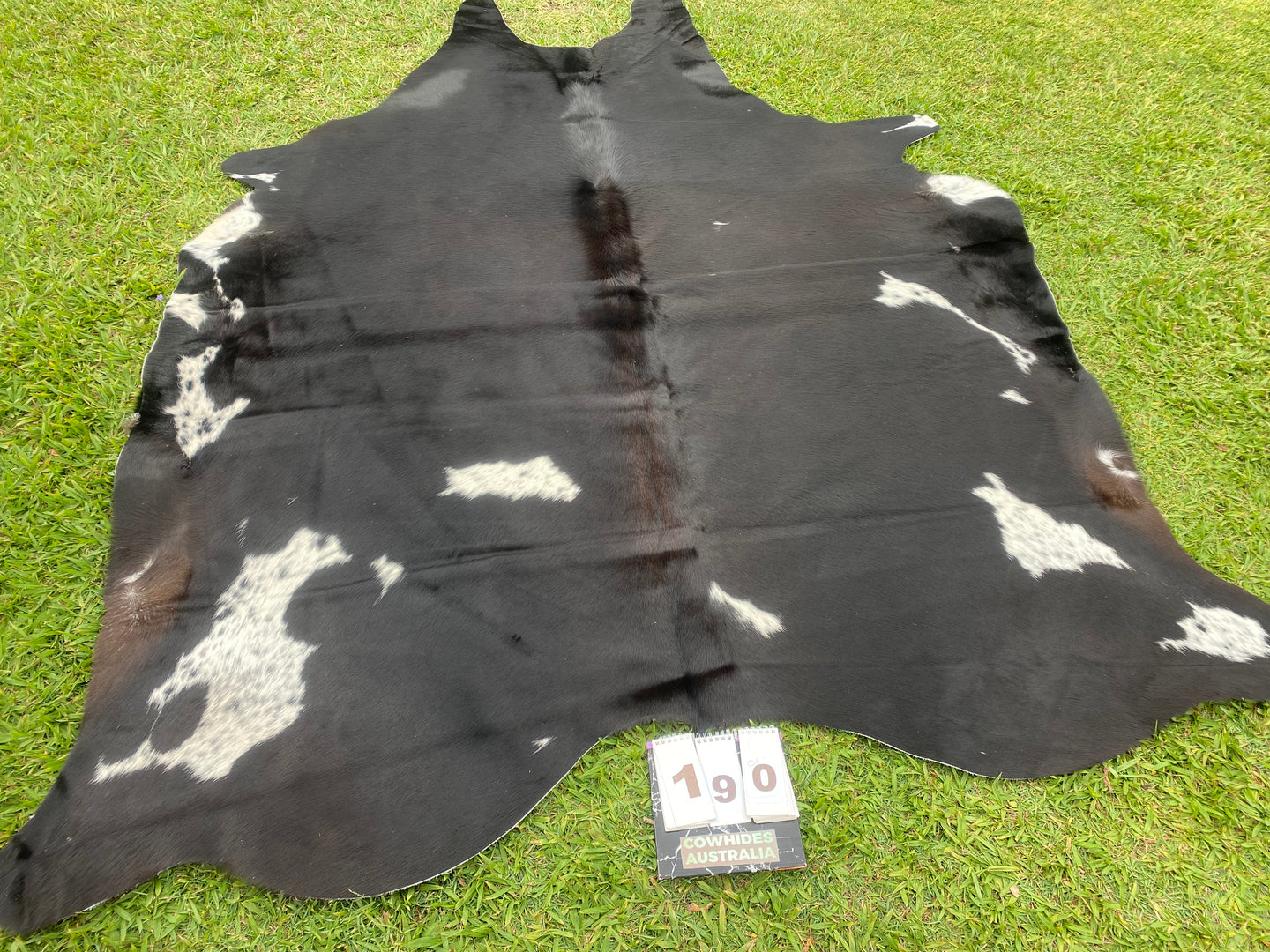 a190. Black white little red Cowhide