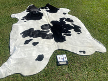 Load image into Gallery viewer, a191. Black white  Cowhide