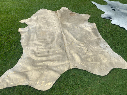 a123. Gold Acid wash Cowhide