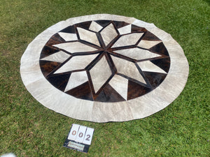 Round Patchwork Rugs - 1.9m