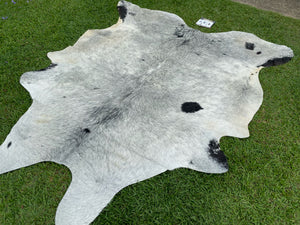 a137. Grey Roan Salt and Pepper Cowhide