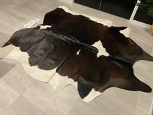 Load image into Gallery viewer, a139. Black and White with Chocolate Cowhide