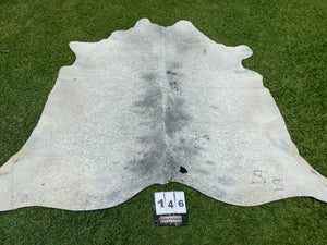 a146. Black and White Salt and Pepper Cowhide