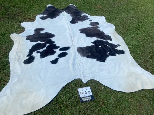 49. Black White Cowhide